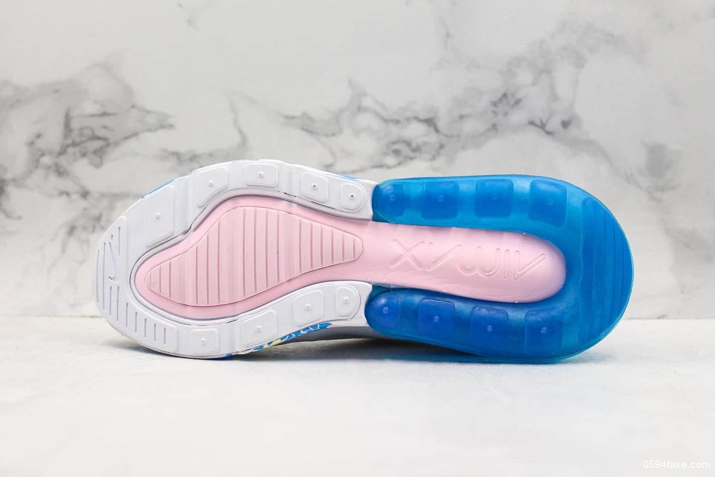 耐克Nike ‌Air Max 270夏威夷配色公司级版本原档案数开发客供真实小潘气垫原盒原标 货号：AH8050-012