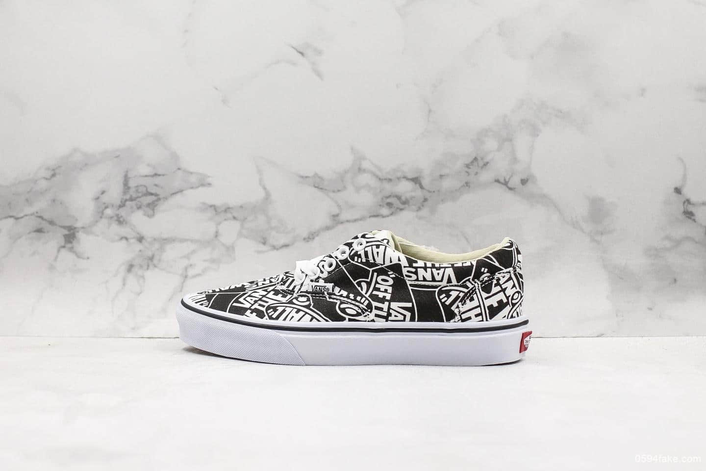 万斯Vans Authentic OTW Repeat字母印花真标硫化工艺原厂钢印完美鞋头包边 货号:VN0A38EMUKL