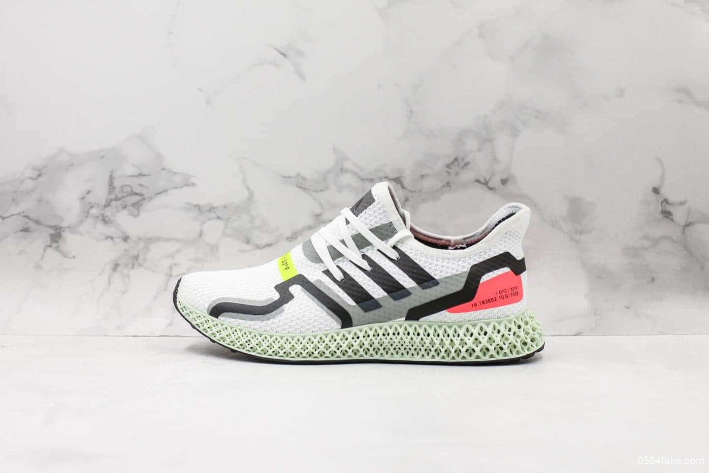 阿迪达斯Adidas Consortium ZX 4000纯原版本4D打印未来科技跑鞋 货号：EQ8801