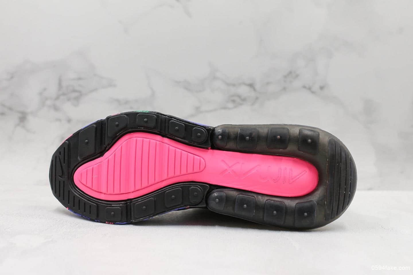 耐克Nike Air Max 270公司级版本夏威夷黑彩配色官方主推原档案数据开发原盒原标真实小潘气垫 货号:AH8050-010
