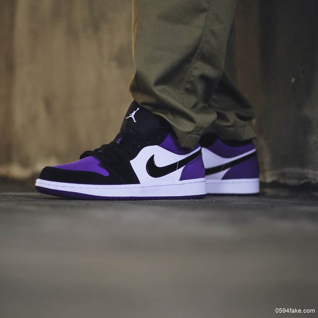 气质不俗!Air Jordan 1 Low“Court Purple”已于海外发售! 货号:553558-125