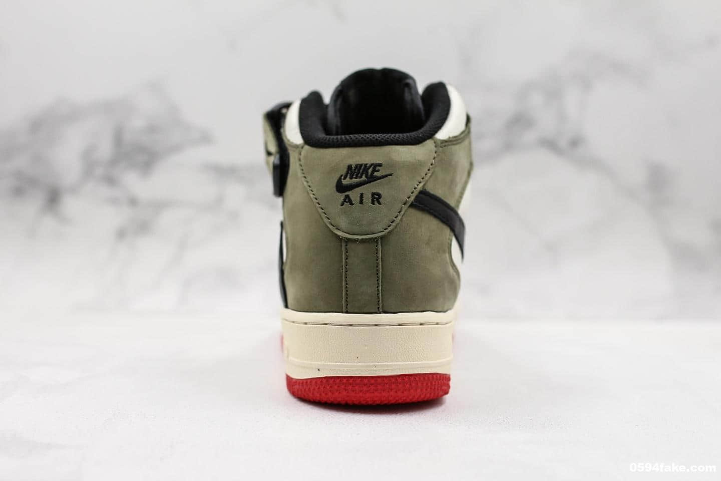 耐克Nike Air Force 1 x Travis Scott空军一号倒钩TS联名款纯原版本文化男子板鞋原鞋开模细节完美复刻高精度后跟飞翼电绣 货号：804609-159