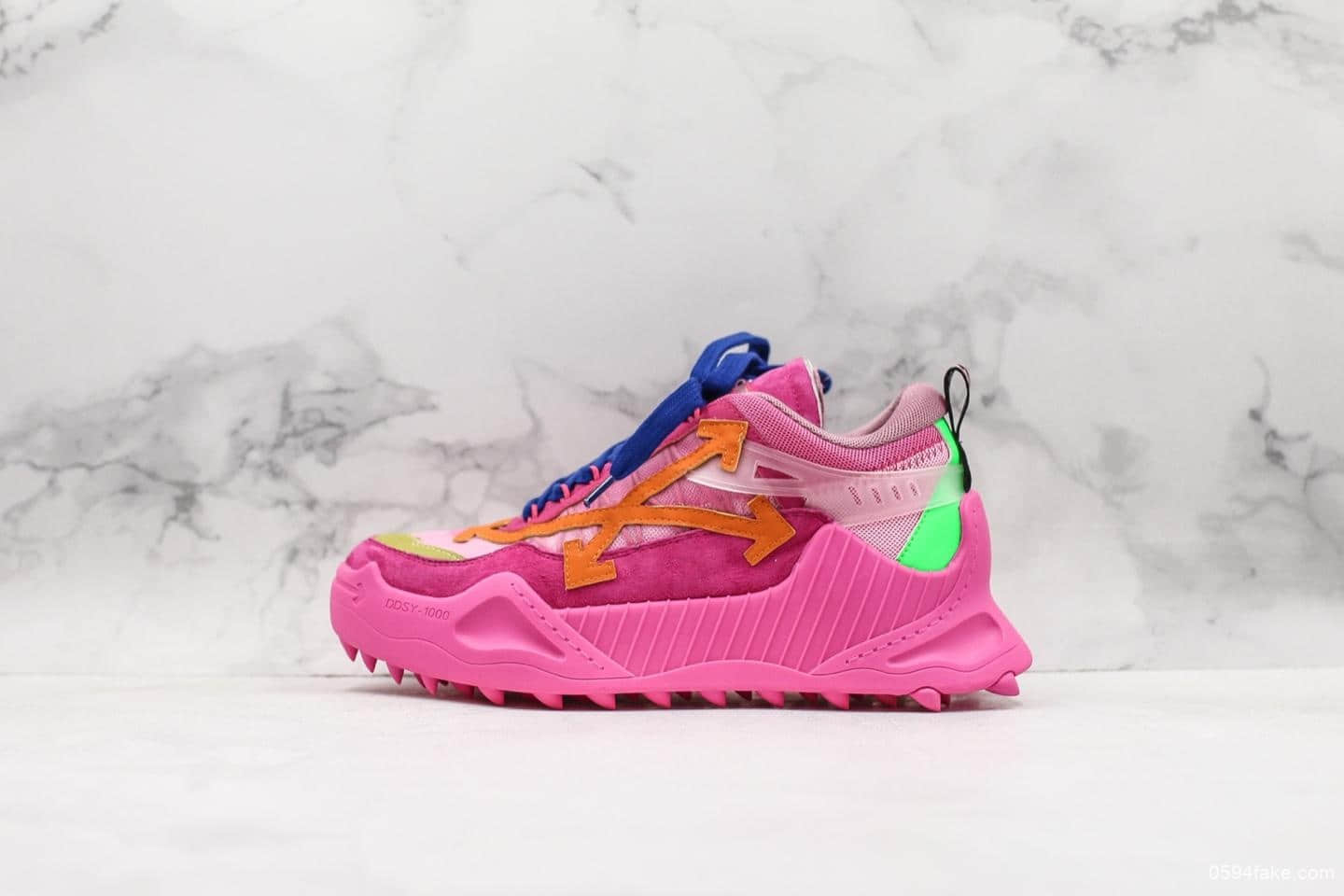 OFF-WHITE c/o ODSY-1000 Sneakers复古登山鞋纯原版本独家私模重工质感抓地橡胶底大底脱模光滑秒杀一切市面粗糙版本