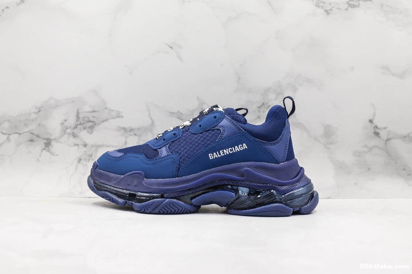 巴黎世家Balenciaga Triple S二代纯原版本全新配色气垫老爹鞋独家原厂材料组装权威实拍