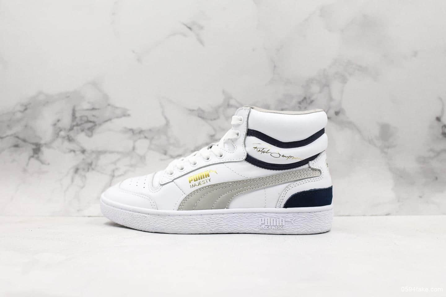 彪马Puma Ralph Sampson Mid OG男女同款休闲鞋甄选优质皮革纯原版本篮球鞋鞋侧设有Ralph Sampson签名图案