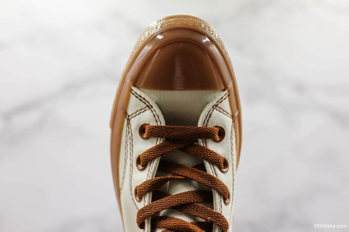 匡威CONVERSE 1906 CHUCK 70 HI焦糖米白帆布鞋真标高品质全新配色原厂牛津大底牛津围条正确PU蓝底 货号:155498C