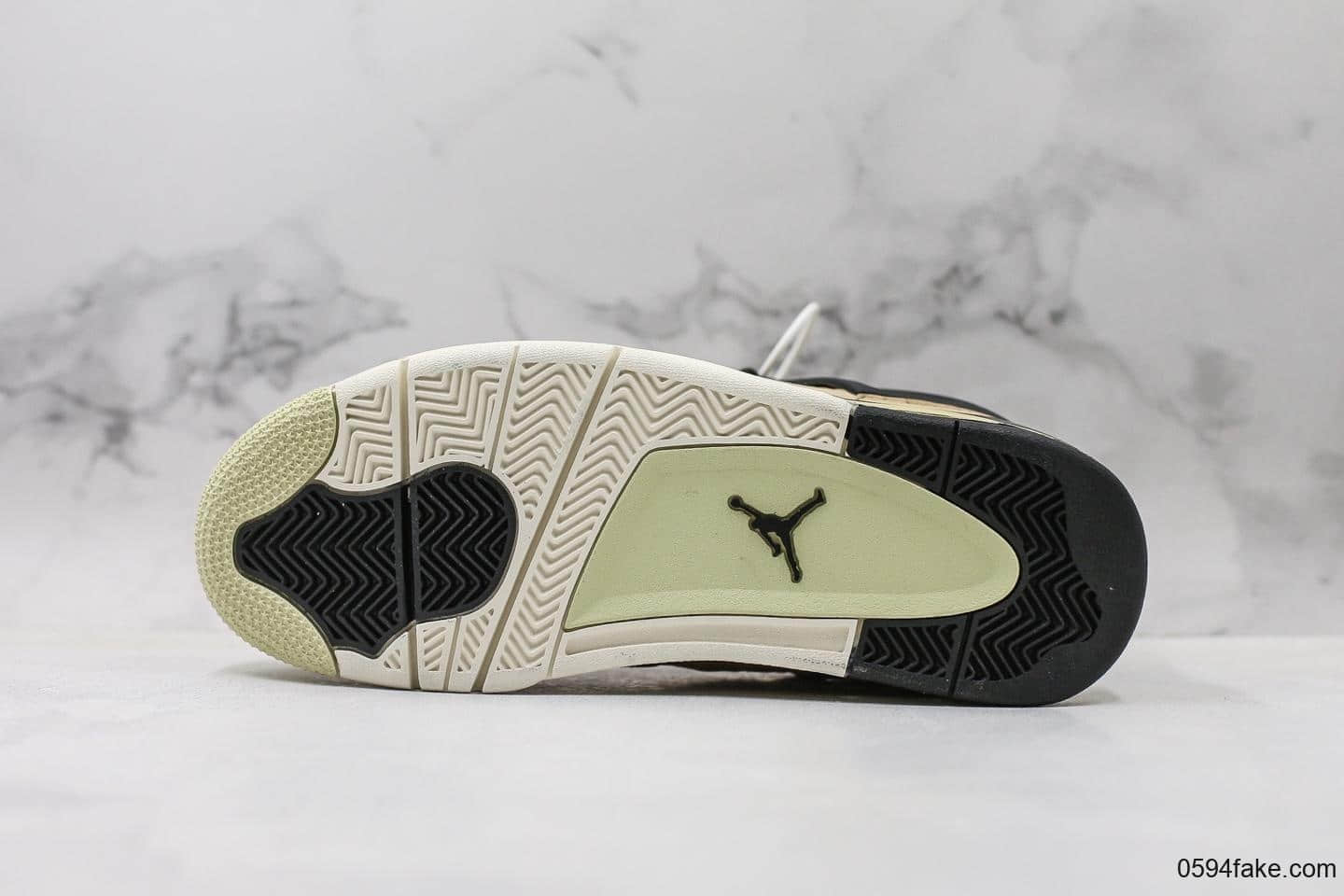 乔丹Air Jordan 4 Mushroom纯原版本AJ4珍珠奶茶配色全新来袭原盒原标原鞋开模 货号:AQ9129-200