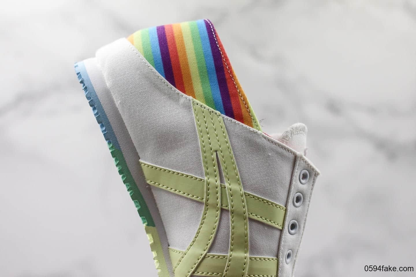 亚瑟士Asics Onitsuka Tiger鬼冢虎夏日一脚蹬公司级版本日系轻便运动休闲鞋 货号:1183A502-100