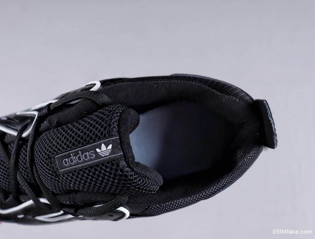 阿迪达斯Adidas EQT GAZELLE黑白公司级版本原盒原标三叶草经典复古老爹鞋 货号:EE7745