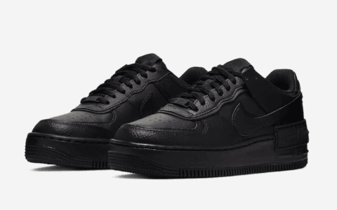 酷炫黑武士配色!这双Nike Air Force 1 Shadow“ Triple Black”闭眼入! 货号:CI0919-001