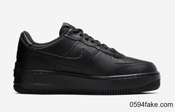 酷炫黑武士配色!这双Nike Air Force 1 Shadow“ Triple Black”闭眼入! 货号:CI0919-001