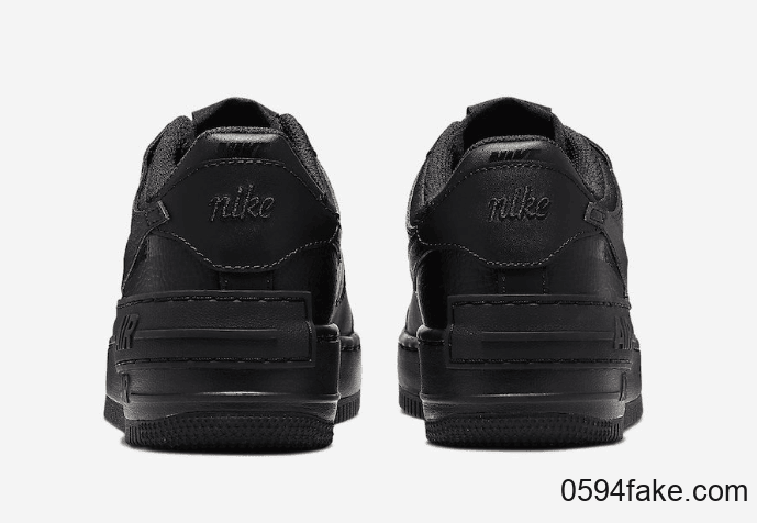 酷炫黑武士配色!这双Nike Air Force 1 Shadow“ Triple Black”闭眼入! 货号:CI0919-001