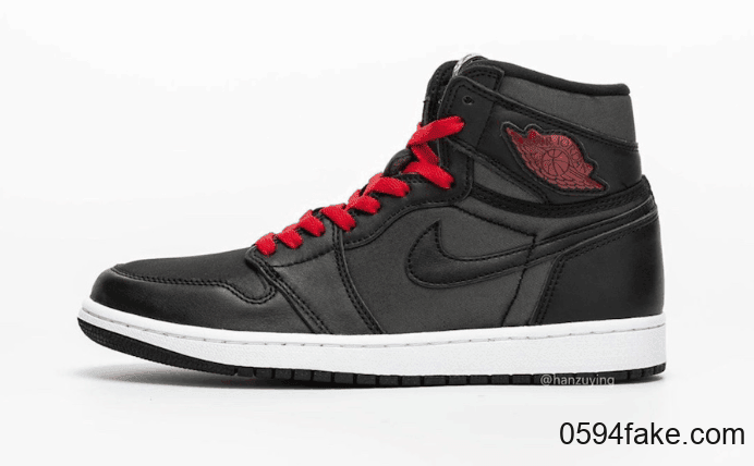 Air Jordan 1“ Black Satin”最新实物图释出!将于明年1月18日发售! 货号:555088-060