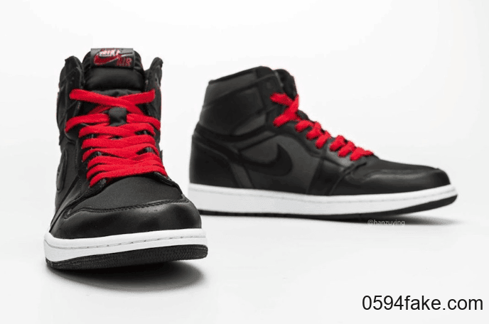 Air Jordan 1“ Black Satin”最新实物图释出!将于明年1月18日发售! 货号:555088-060