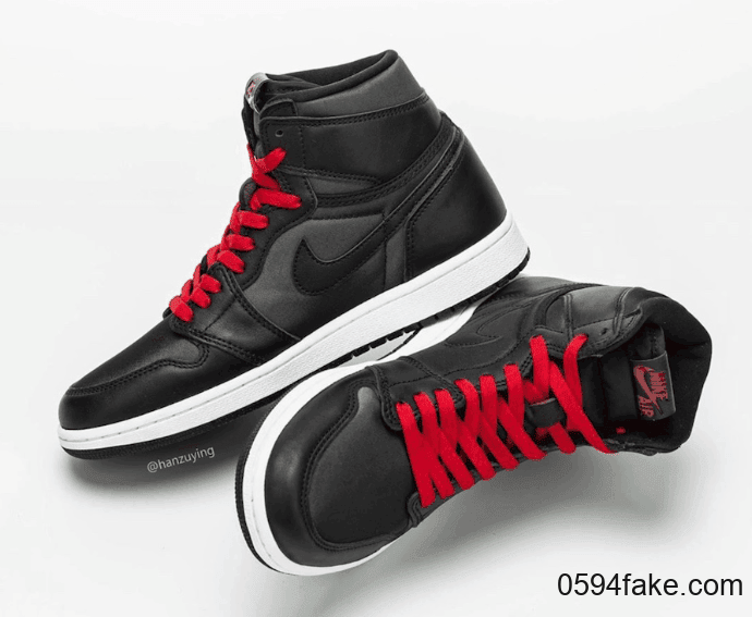 Air Jordan 1“ Black Satin”最新实物图释出!将于明年1月18日发售! 货号:555088-060