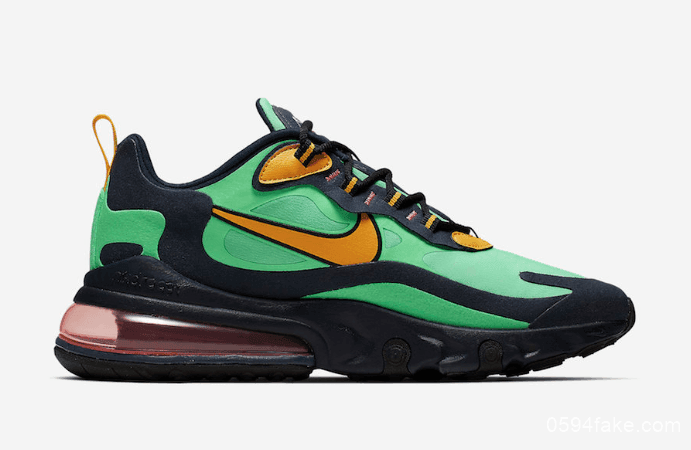 抢眼撞色!Nike Air Max 270 React“Electro Green”将于9月6日发售! 货号:AO4971-300