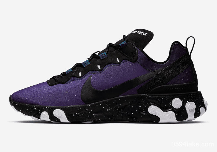 鸳鸯星空配色!这双Nike React Element 55美得窒息! 货号:CK1410-400
