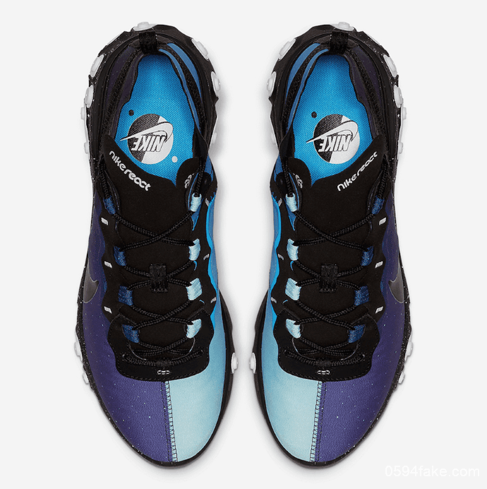 鸳鸯星空配色!这双Nike React Element 55美得窒息! 货号:CK1410-400