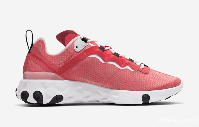 鲑鱼粉配色!这双Nike React Element 55有点温柔! 货号:CI3831-800