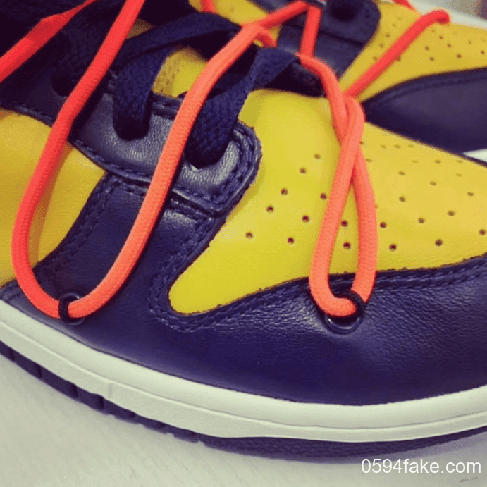 Off-White x Nike Dunk Low全新配色释出实物图!你为它打几分? 货号:CT0856-700