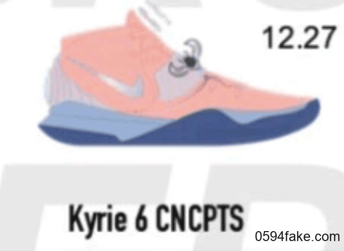 Concepts x Kyrie6全新配色首度曝光!或将于12月27日发售! 货号:CU8879-600