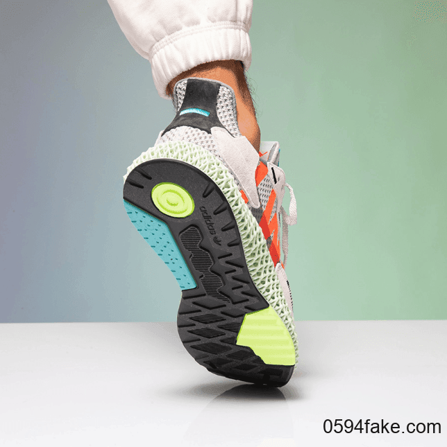 醒目文字印花!adidas Originals ZX 4000 4D全新配色现已发售! 货号:EF9624