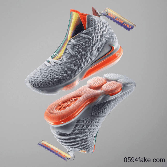 LeBron 17全新配色“Future Air”首度曝光!炫彩镭射鞋舌吸睛十足!
