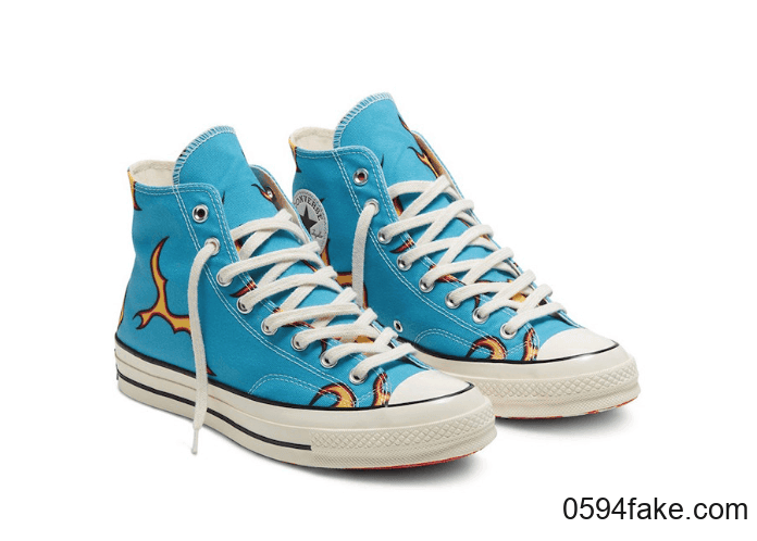 抢眼撞色+火焰图案+小花外底!满满看点!全新Golf Le Fleur x Converse联名将于10月12日发售! 货号:167279C