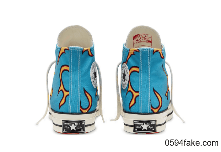 抢眼撞色+火焰图案+小花外底!满满看点!全新Golf Le Fleur x Converse联名将于10月12日发售! 货号:167279C