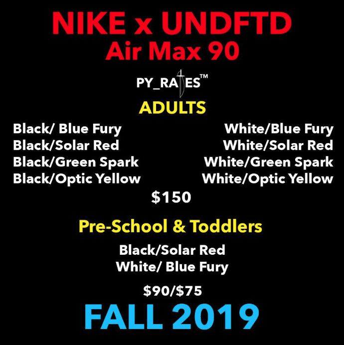 Undefeated x Nike Air Max 90又一配色曝出实物图!明日发售!