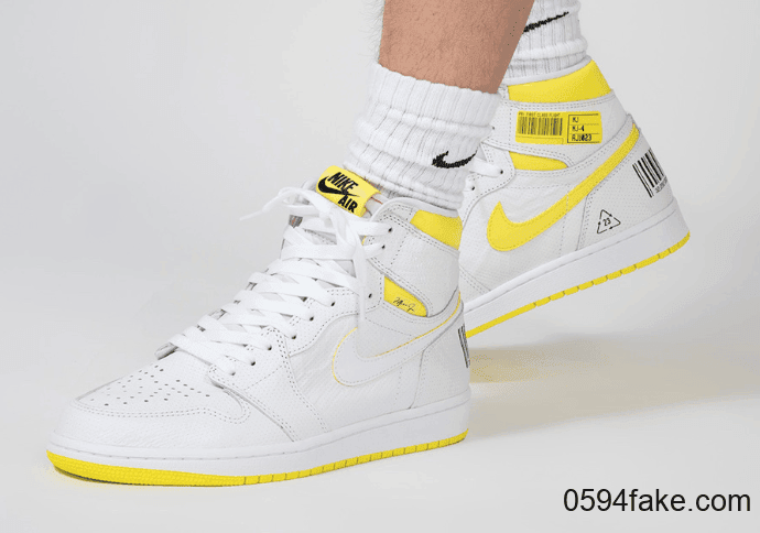特色条形码点缀!还有飞人亲笔签名!Air Jordan 1 “First Class Flight”将于9月26日发售! 货号:555088-170