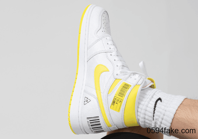 特色条形码点缀!还有飞人亲笔签名!Air Jordan 1 “First Class Flight”将于9月26日发售! 货号:555088-170