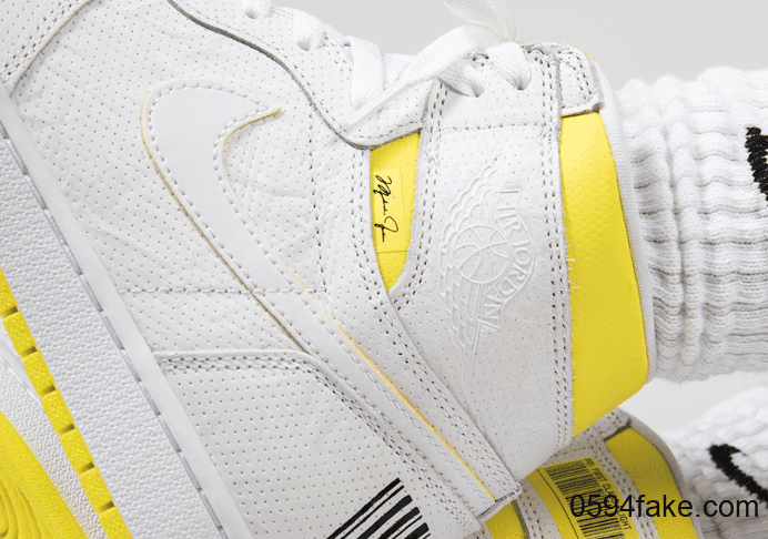 特色条形码点缀!还有飞人亲笔签名!Air Jordan 1 “First Class Flight”将于9月26日发售! 货号:555088-170