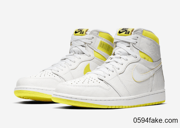 条形码Air Jordan 1 “First Class Flight”释出官图! 货号:555088-170