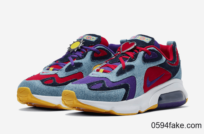 多彩配色+童趣徽章+鸳鸯设计!全新Nike Air Max 200曝光! 货号:CK5668-600