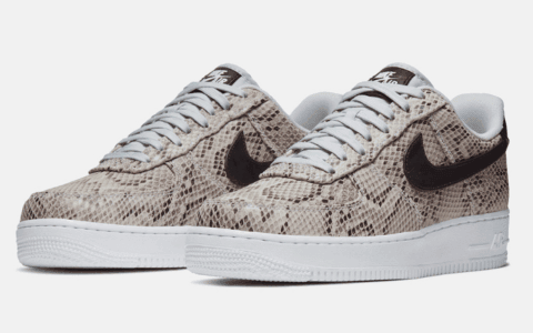 鞋面布满蛇纹!这双Air Force 1“Snakeskin”复古又狂野!
