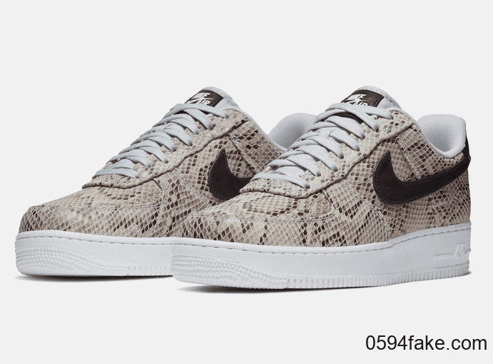鞋面布满蛇纹!这双Air Force 1“Snakeskin”复古又狂野!