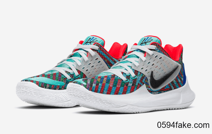 多彩条纹装扮!Nike Kyrie Low 2“ Multi-Color”将于10月1日发售! 货号:AV6337-400