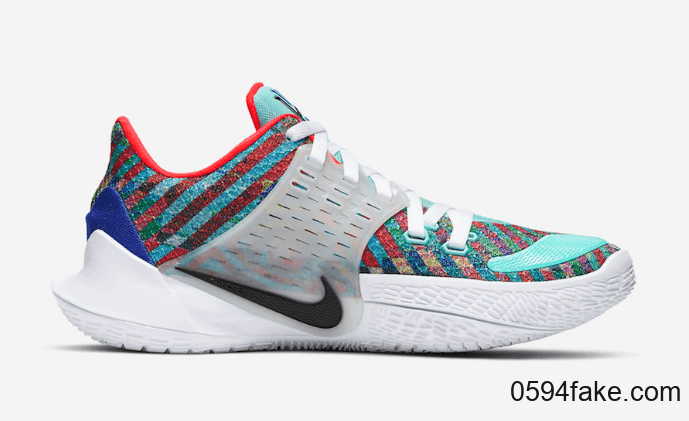 多彩条纹装扮!Nike Kyrie Low 2“ Multi-Color”将于10月1日发售! 货号:AV6337-400