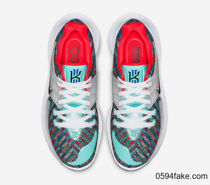 多彩条纹装扮!Nike Kyrie Low 2“ Multi-Color”将于10月1日发售! 货号:AV6337-400