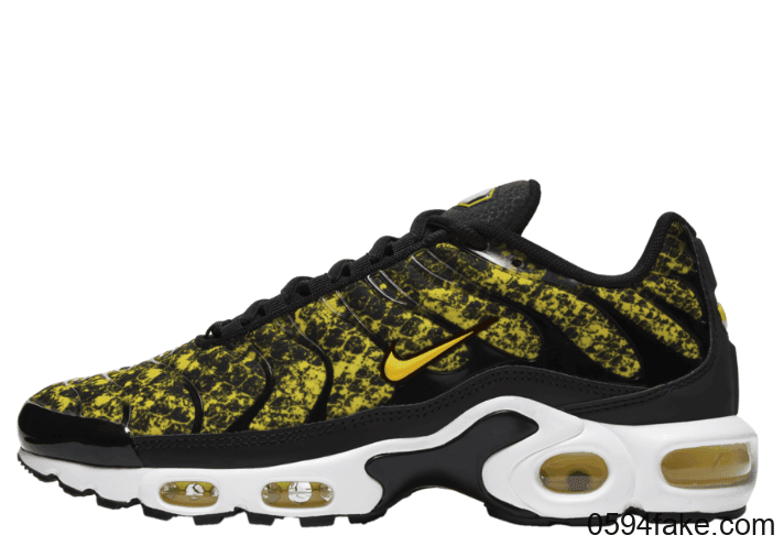 狂野黑黄蛇纹!这双Nike Air Max Plus“ Yellow Snakeskin”你能hod住吗? 货号:CT1555-001