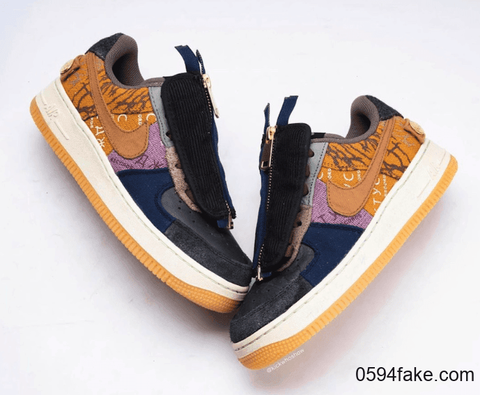将拼接玩到极致!全新Travis Scott x Nike Air Force 1 Low将于11月发售! 货号:CN2405-900