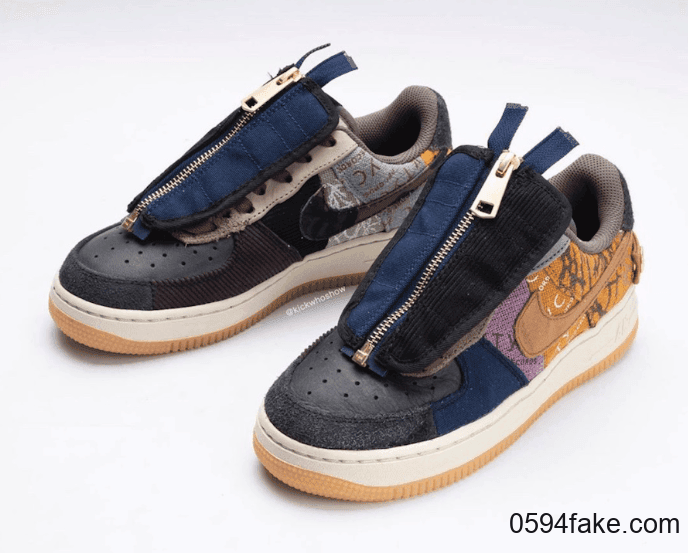 将拼接玩到极致!全新Travis Scott x Nike Air Force 1 Low将于11月发售! 货号:CN2405-900