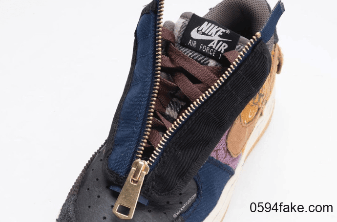 将拼接玩到极致!全新Travis Scott x Nike Air Force 1 Low将于11月发售! 货号:CN2405-900