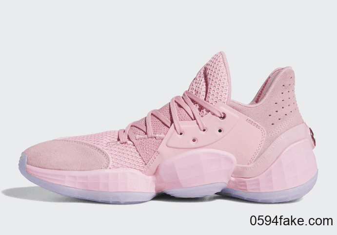 这个粉色直戳少女心!adidas Harden Vol.4“ Pink Lemonade”将于10月26日发售! 货号:F97188