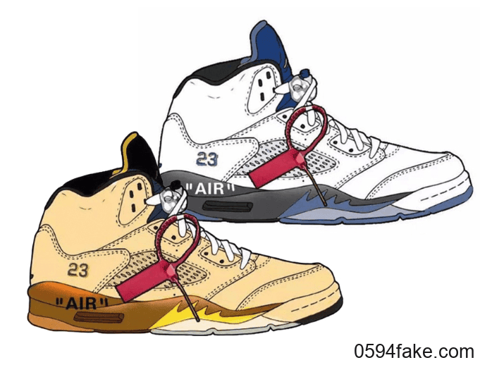 Off-White x Air Jordan 5联名即将来袭!准备好掏空钱包了吗?