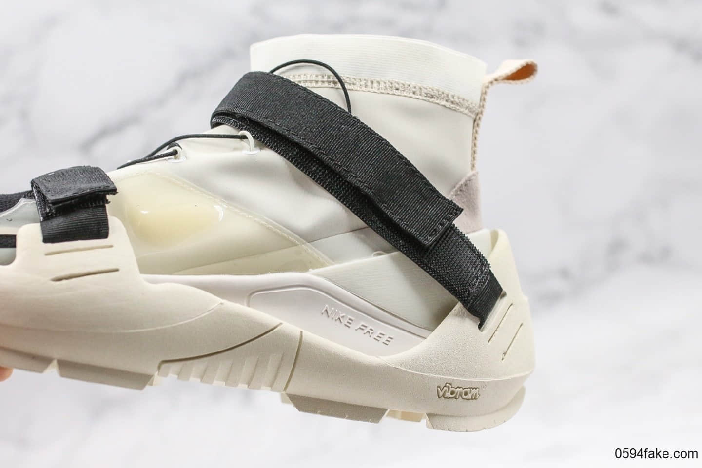 耐克MMW x Nike Free TR 3 SP“Ivory Black”机能袜子慢跑鞋象牙白黑纯原带半码原盒原档案开发正确飞织弹力面料 货号:AQ9200-100