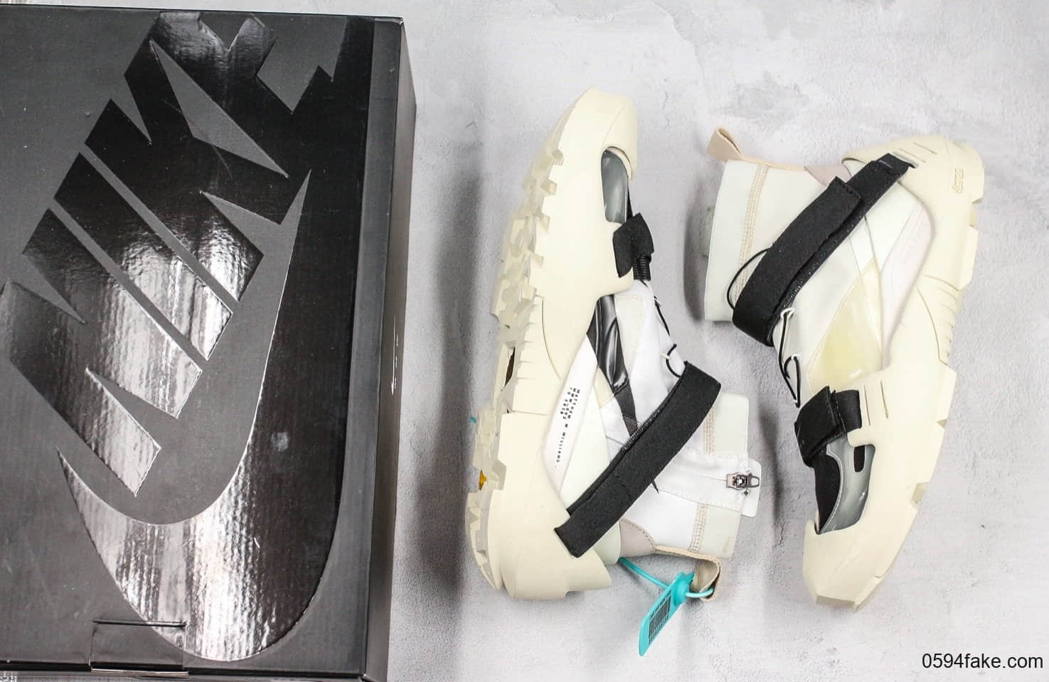 耐克MMW x Nike Free TR 3 SP“Ivory Black”机能袜子慢跑鞋象牙白黑纯原带半码原盒原档案开发正确飞织弹力面料 货号:AQ9200-100