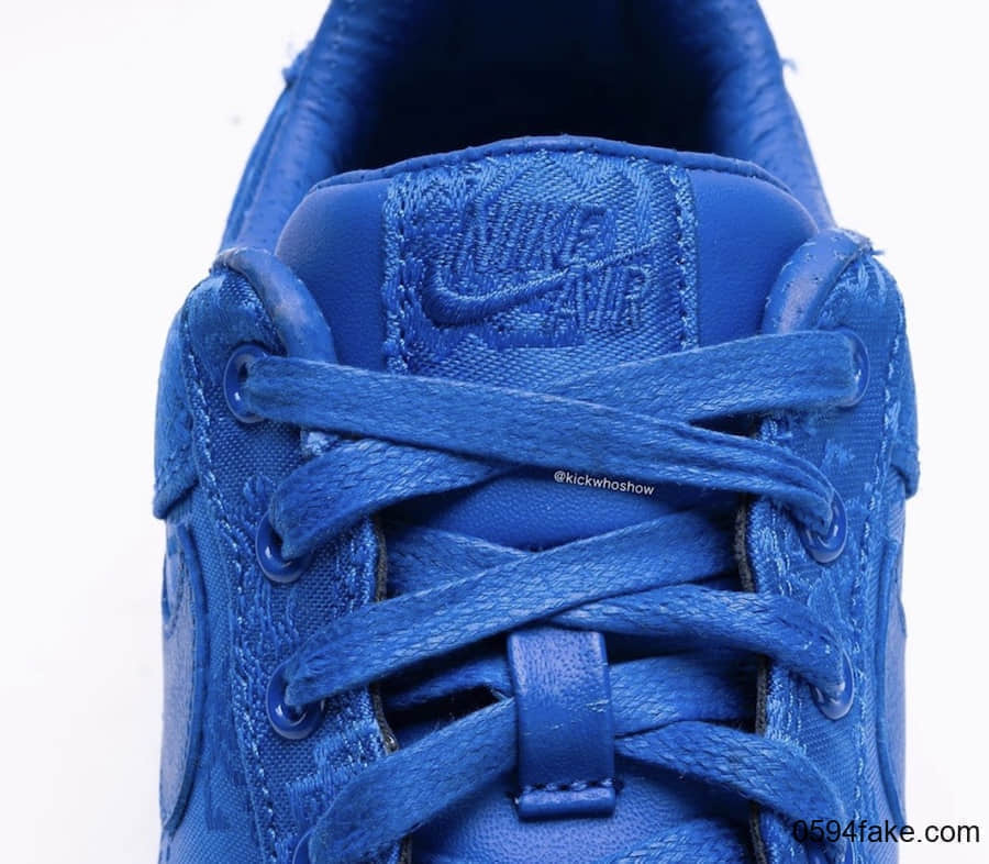 CLOT x Nike Air Force 1蓝丝绸最新实物图曝光!你期待吗? 货号:CJ5290-400