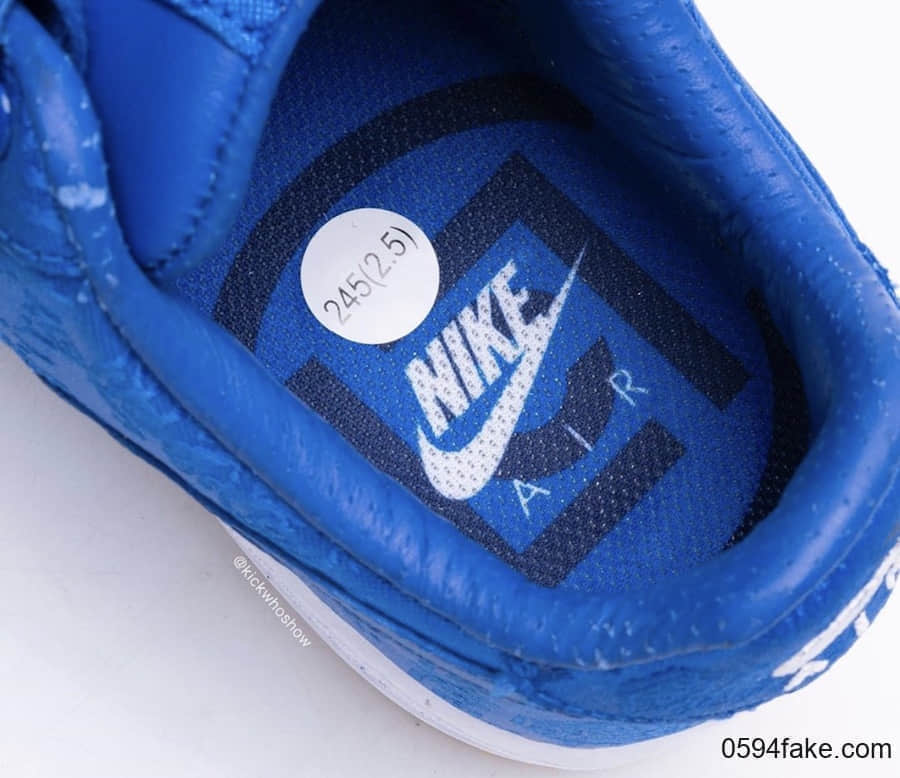 CLOT x Nike Air Force 1蓝丝绸最新实物图曝光!你期待吗? 货号:CJ5290-400